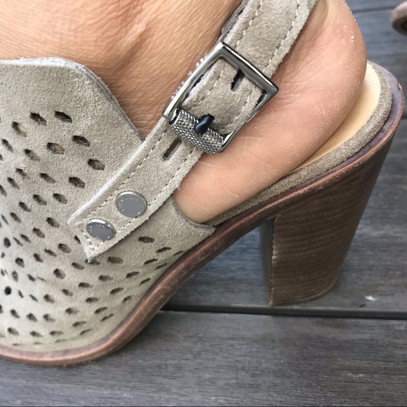Rag & Bone Wyatt Perforated Suede Leather Sandals - Picture 8 of 9